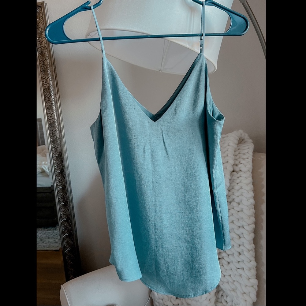 Grey, Blue Express Tank Top